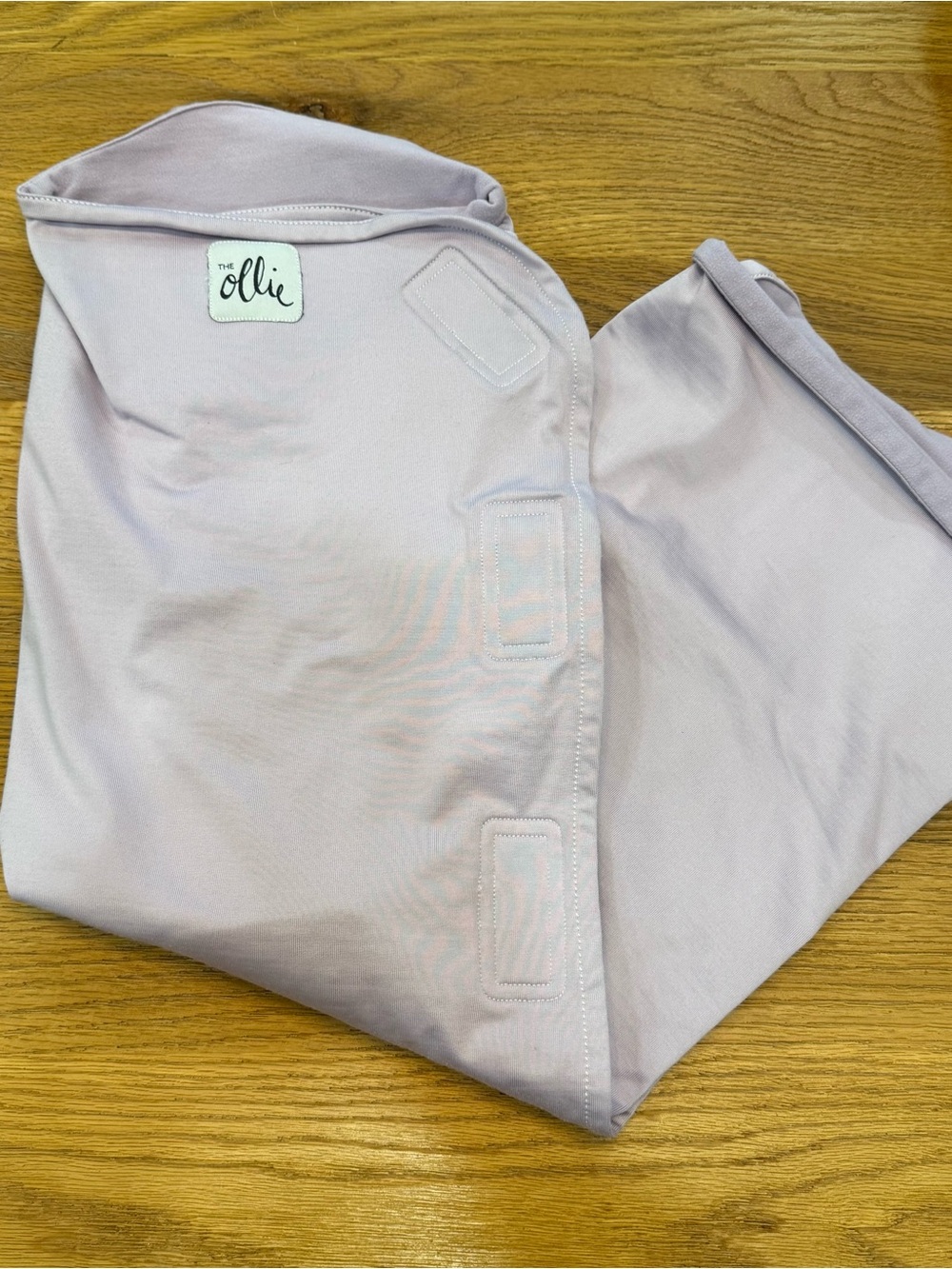 The Ollie Soft Lavender Baby Swaddle